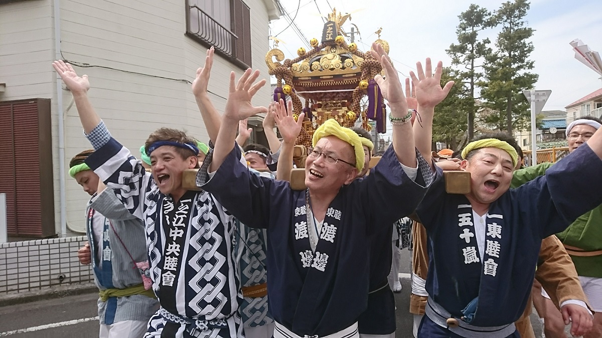 一之江町会様のお神輿修復記念にお邪魔しました。